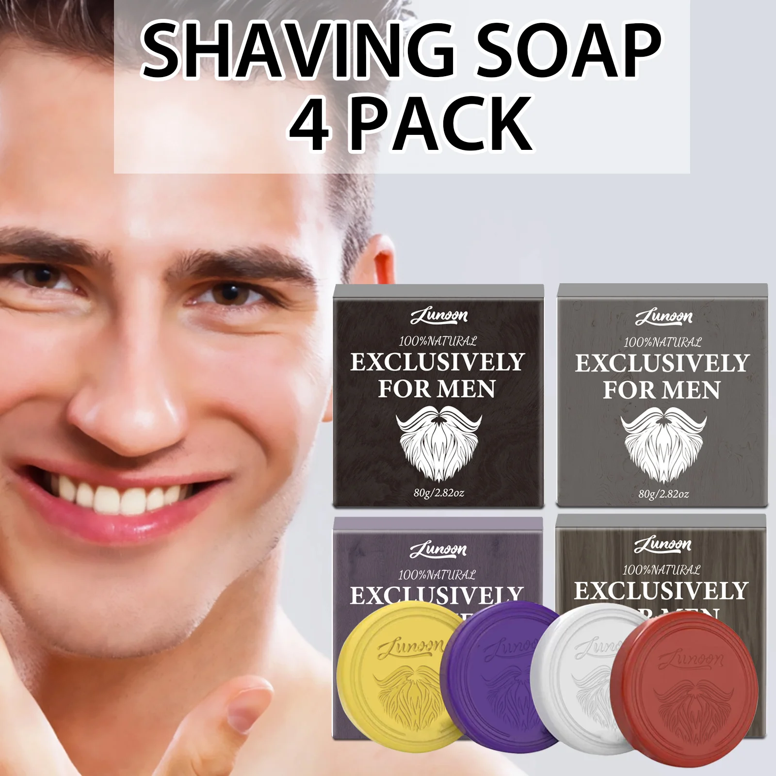 Shaving Cream - 4/1 szt. Męski mydło do golenia