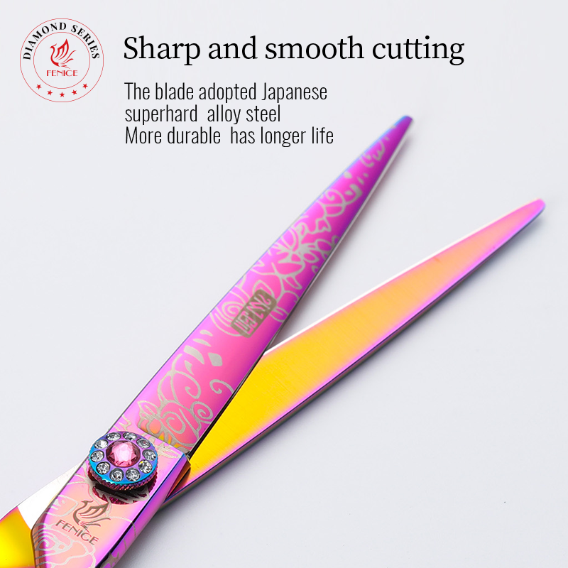 Fenice Fashion Fioletowe 7-cal – Grooming Scissors recenzja i cena