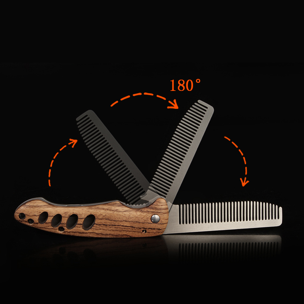 Składany grzebień do brody z l – Mens Grooming Travel Kit recenzja i cena